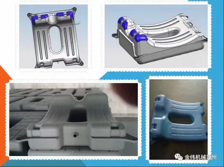 PV 플로팅 플랫폼/스파 플랫폼/반잠수 플랫폼용 Jwell 500L/1000L 블로우 성형기 