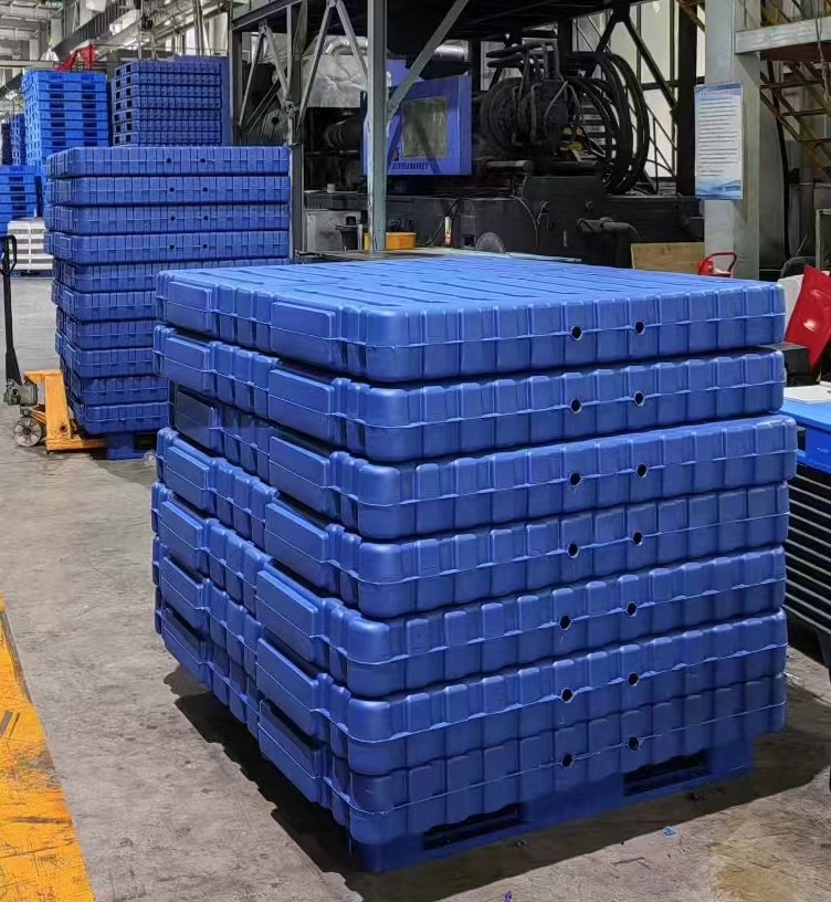 물류 HDPE 플라스틱 양면 팔레트/가역 팔레트용 Jwell 2000/2000F 블로우 성형기