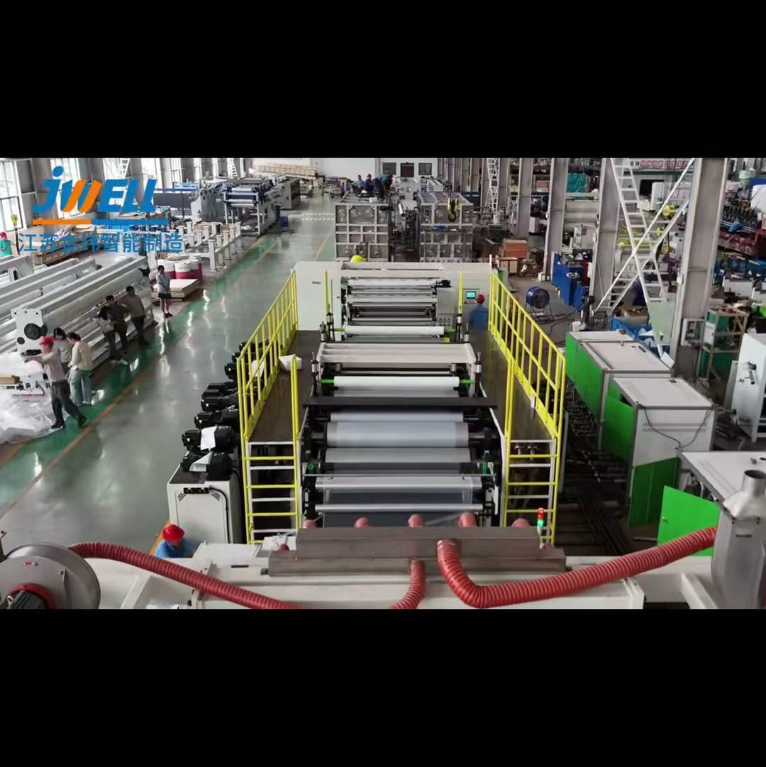 포장/산업용 팔레트 포장/번딩 필름/표면 보호용 Jwell PE/PP/PET/PS MDO 단축 스트레치 필름 압출 기계