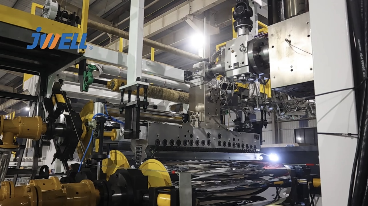 Jwell 단일 스크류 압출기 PET/PLA 시트 압출 기계 고용량 플라스틱 압출기 기계